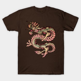 OldSalt American Japanese Traditional Dragon T-Shirt